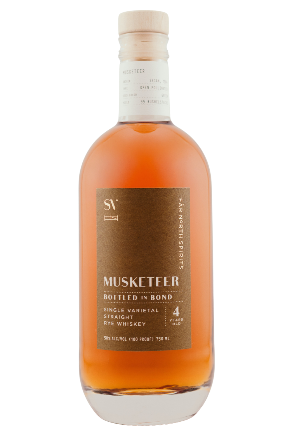 MUSKETEER BOTTLED IN BOND SINGLE VARIETAL STRAIGHT RYE WHISKEY