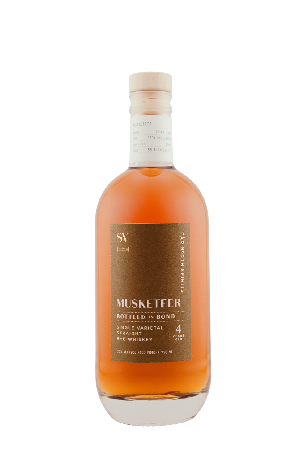 MUSKETEER BOTTLED IN BOND SINGLE VARIETAL STRAIGHT RYE WHISKEY
