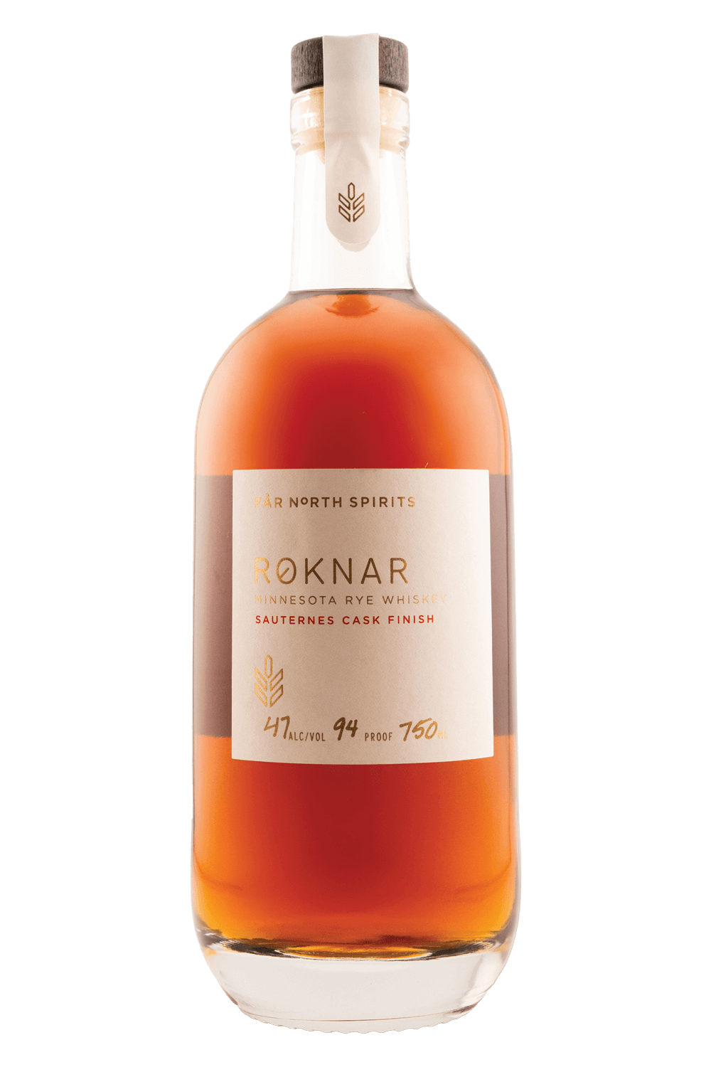 ROKNAR STRAIGHT RYE WHISKEY, SAUTERNES CASK FINISH